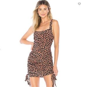 Lovers & Friends Tina Leopard Print Mini Dress Size Medium